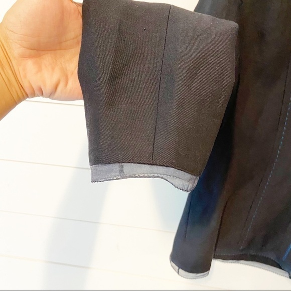 DKNY/Donna Karan Blue 100% Silk Panel Suit Jacket - Picture 10 of 12